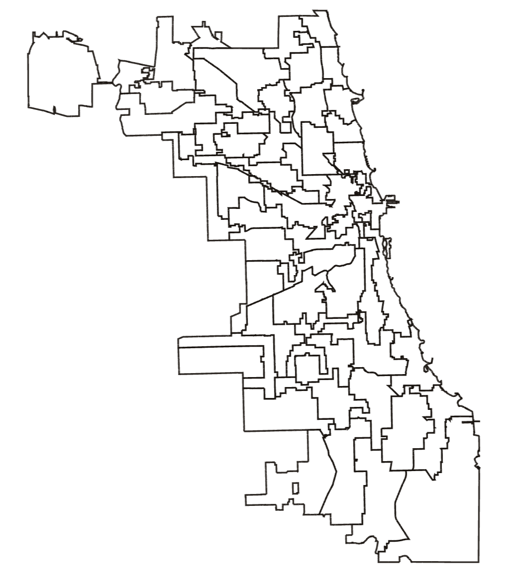 Map of Chicago Wards