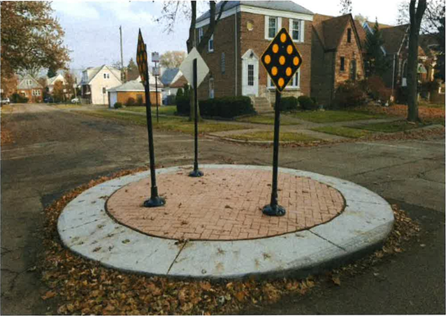 Residential Street Traffic Circle